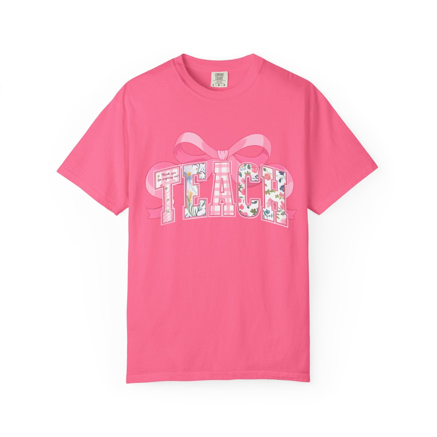 Comfort Colors® Floral Coquette Teacher Shirt