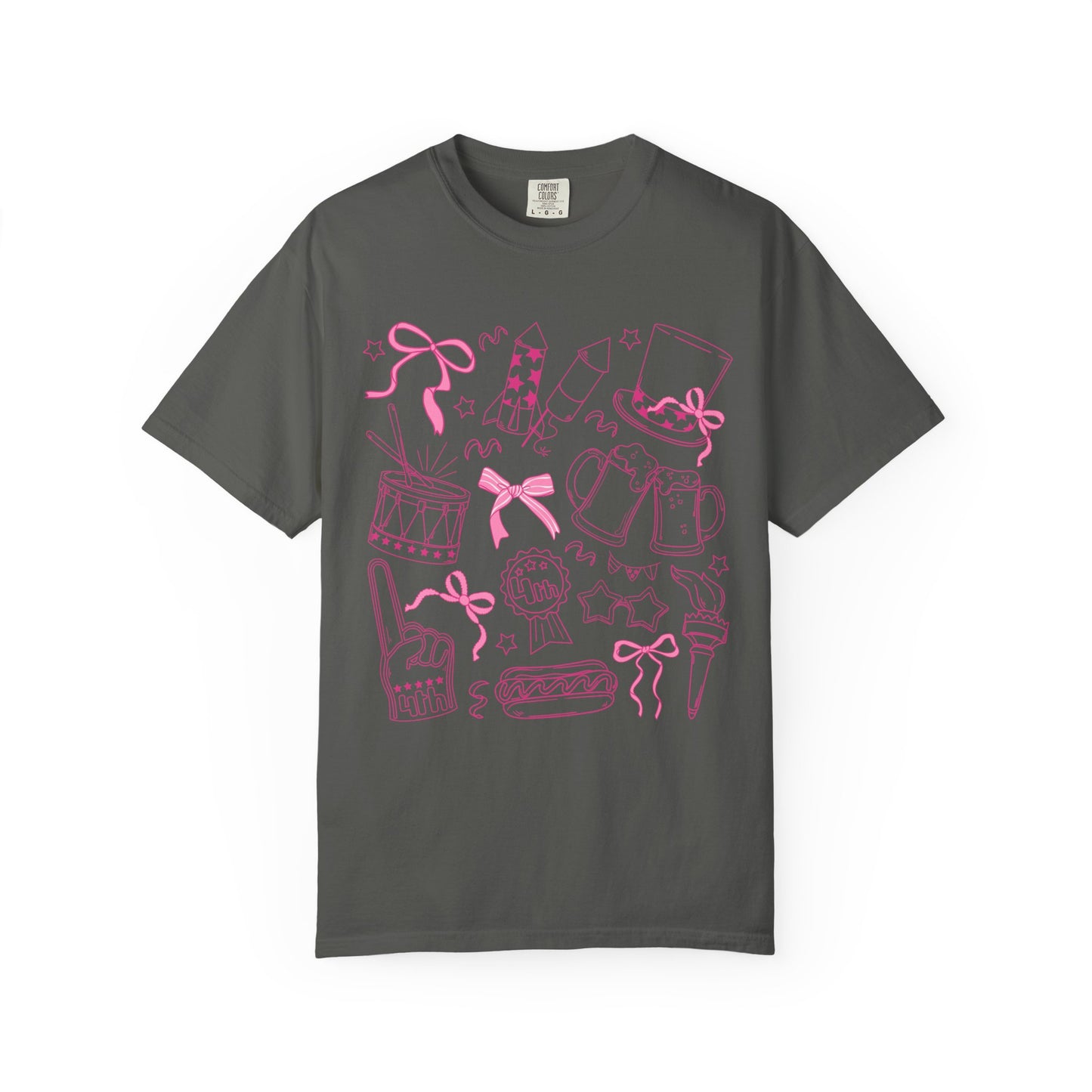 Comfort Colors® Pink Patriotic Doodle Shirt