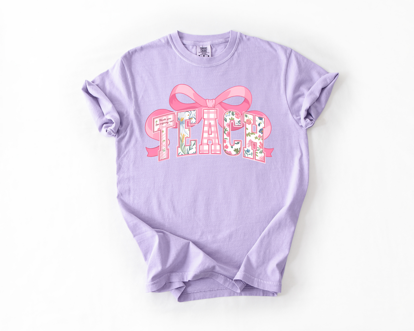 Comfort Colors® Floral Coquette Teacher Shirt
