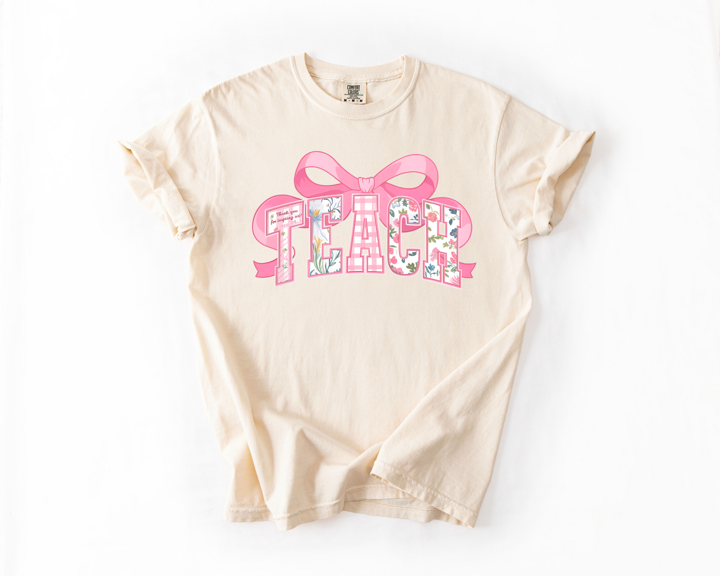 Comfort Colors® Floral Coquette Teacher Shirt