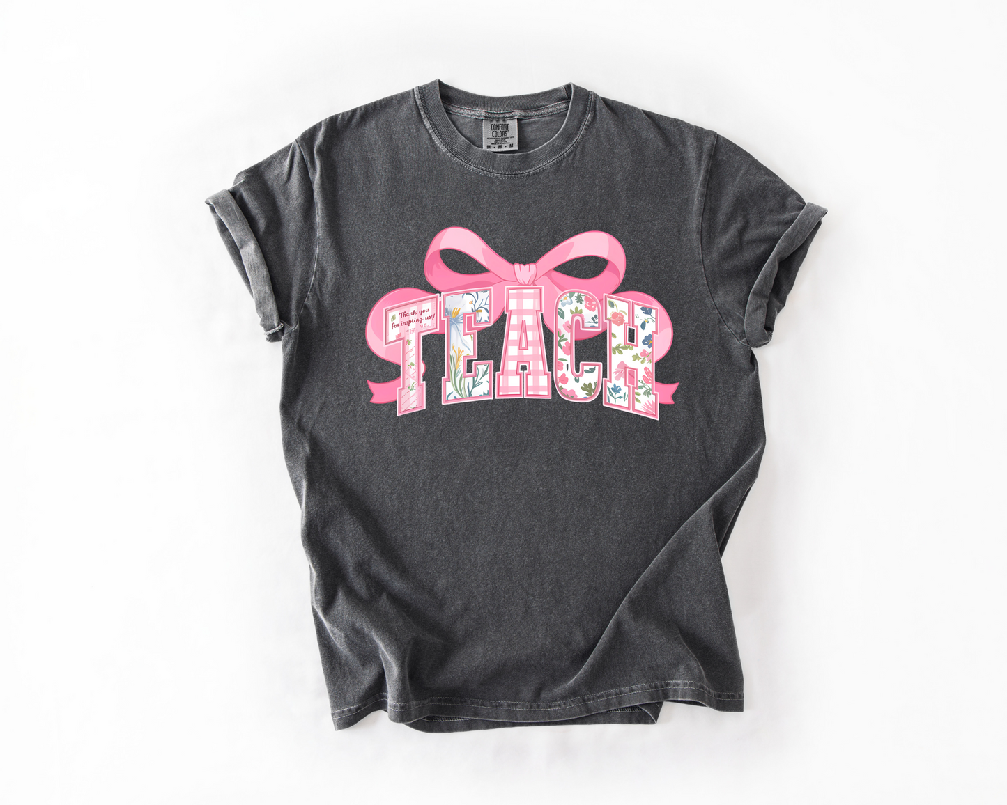 Comfort Colors® Floral Coquette Teacher Shirt