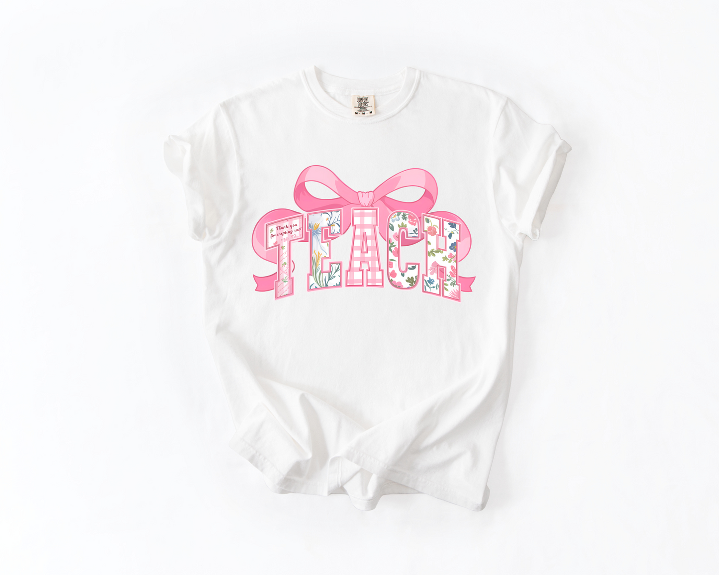 Comfort Colors® Floral Coquette Teacher Shirt