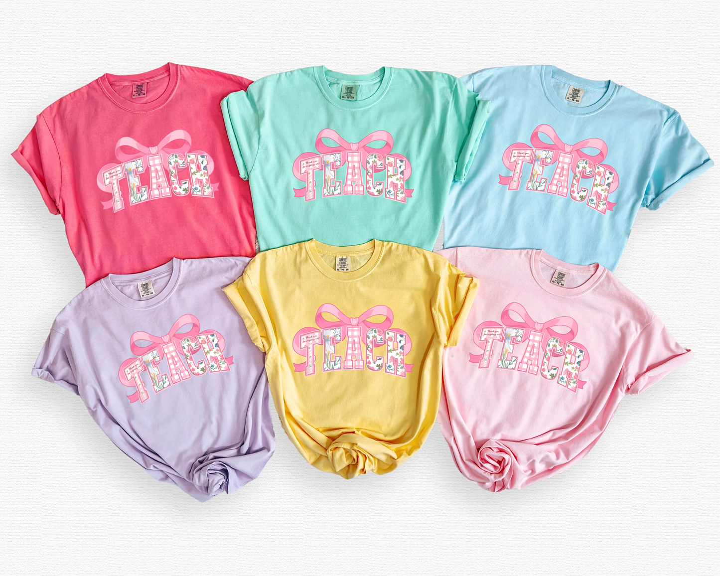 Comfort Colors® Floral Coquette Teacher Shirt