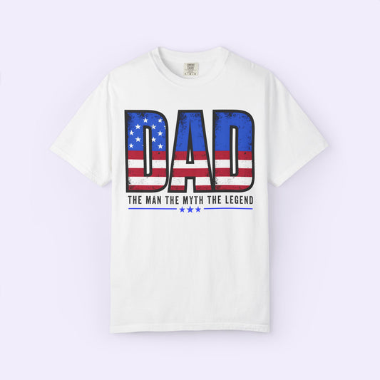 Patriotic Dad Comfort Colors Tee