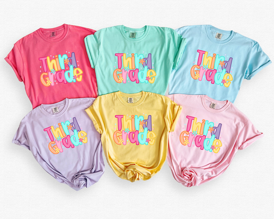 Third Grade Teacher Comfort Colors® Tee