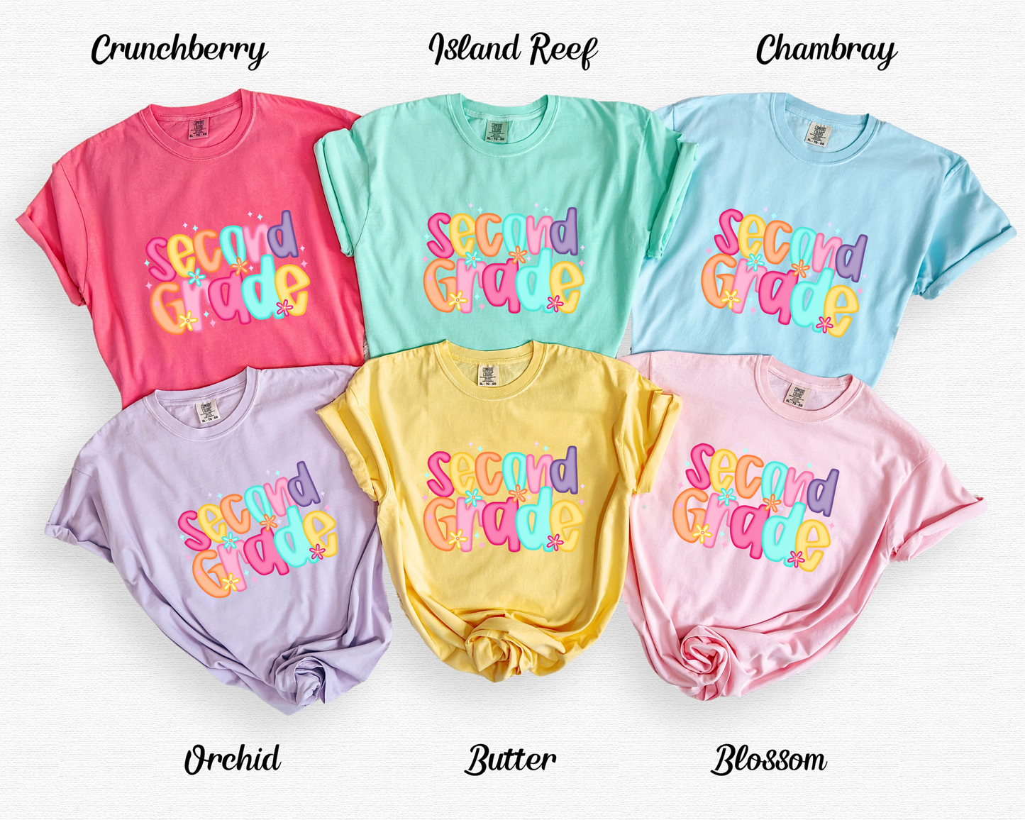 Second Grade Teacher Comfort Colors® Tee