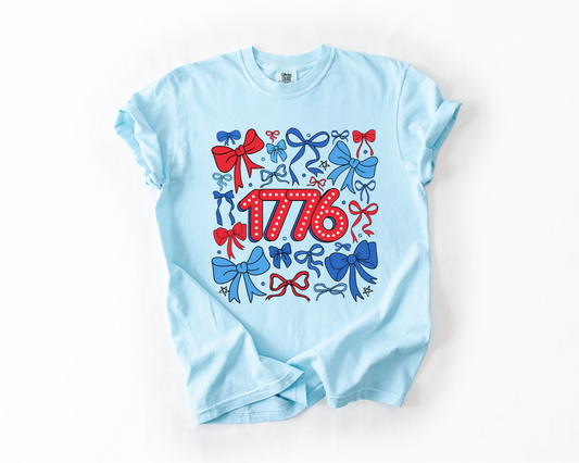 Coquette Bow 1776 Comfort Colors Tee