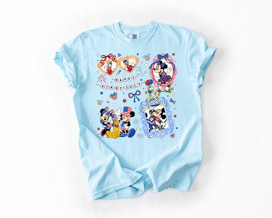 Patriotic Mickey Mouse Comfort Colors Tee