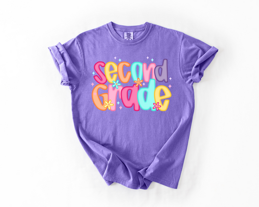 Second Grade Teacher Comfort Colors® Tee